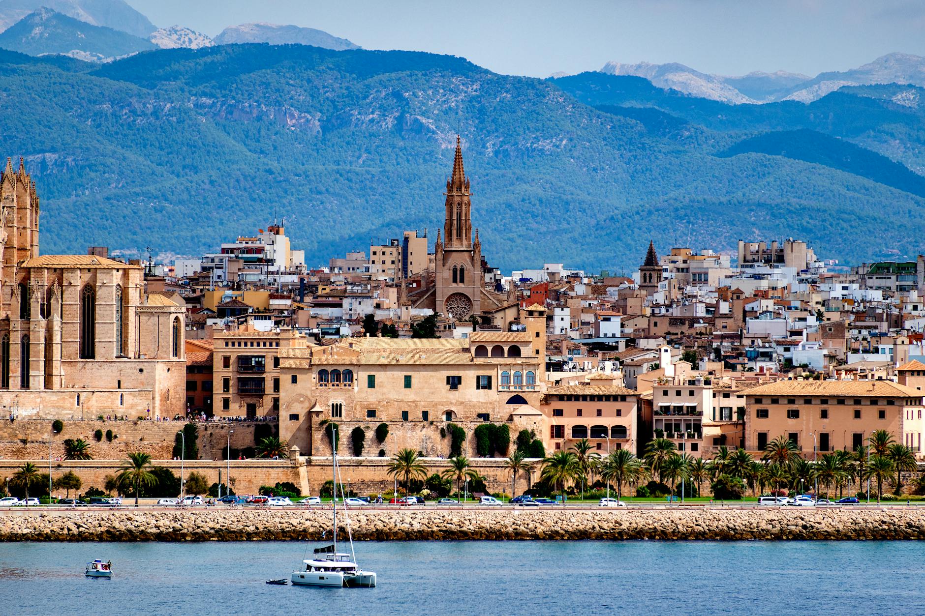 cityscape of palma and mountains in the distance